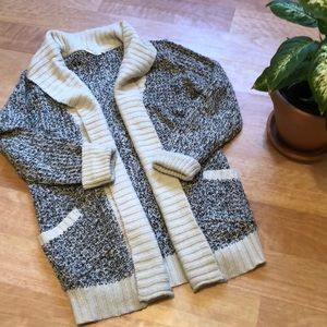 Shawl collar chunky cardigan sweater (Stitch Fix)